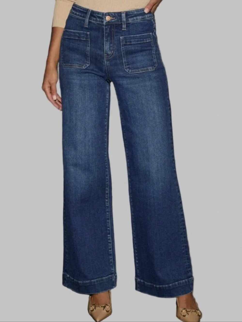BCBGeneration High Rise Wide Leg Blue Jeans Size 29
